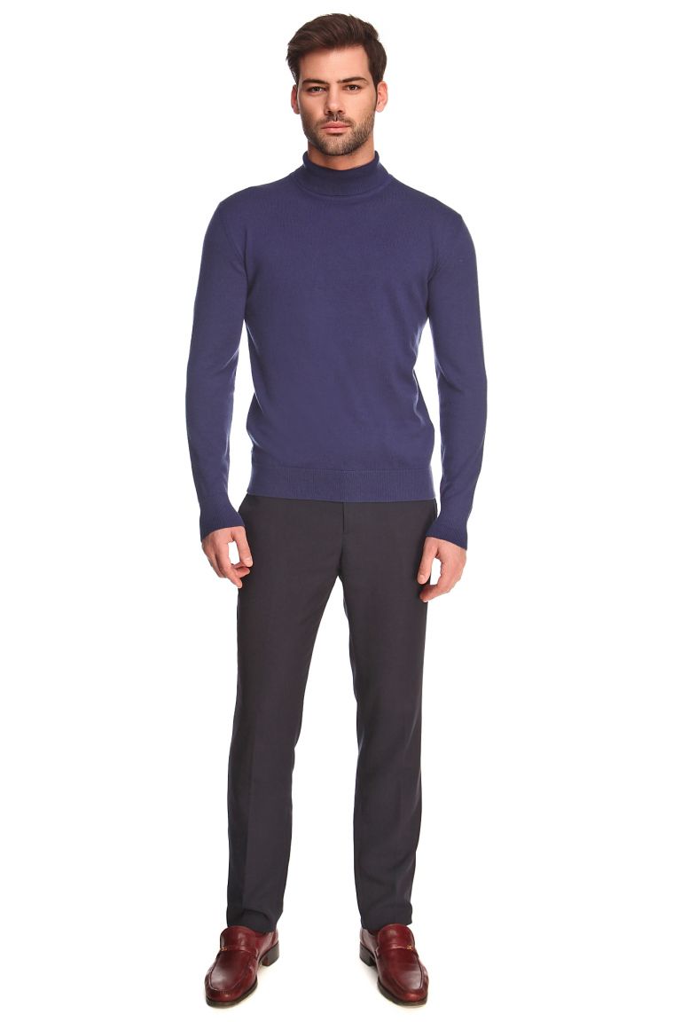 Merino Turtleneck Viamaro blue