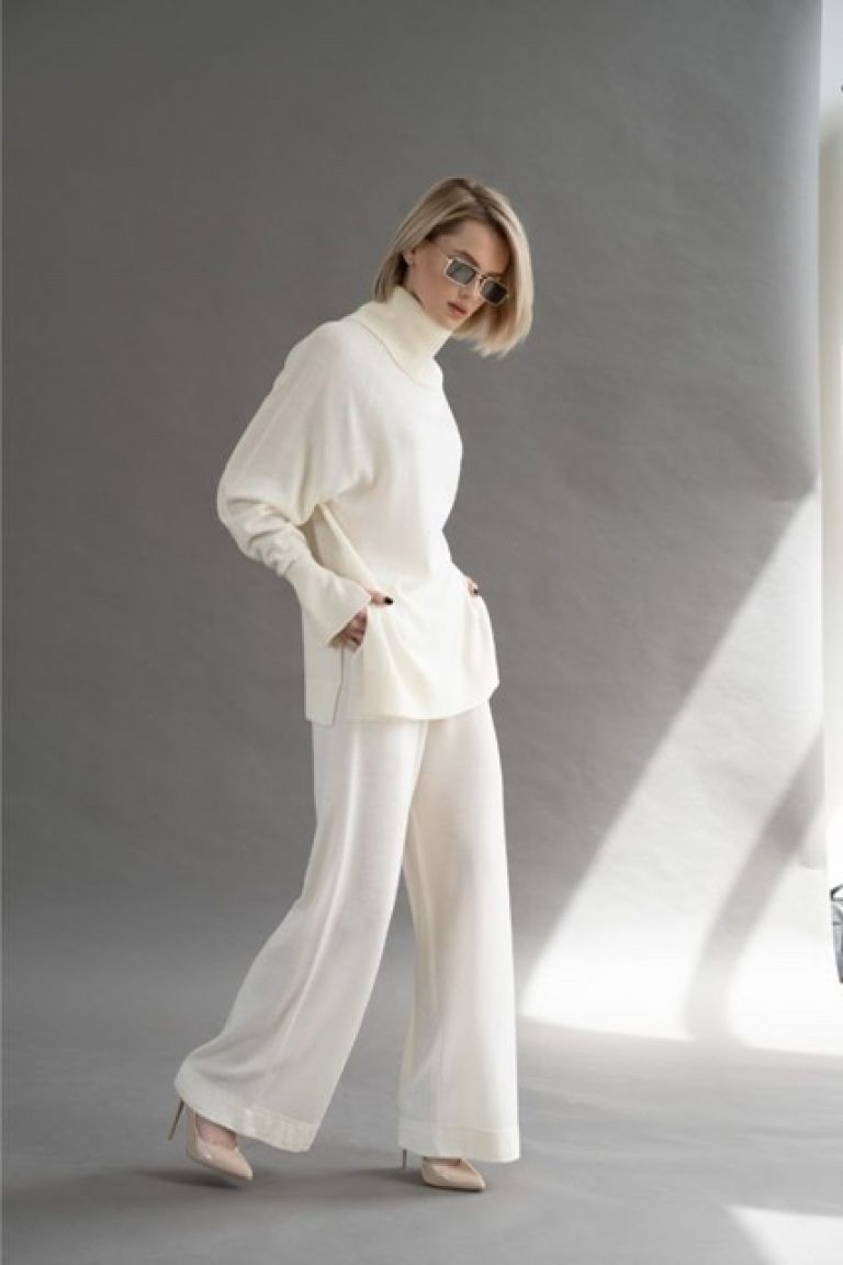 Wool merino set back